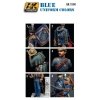AK Interactive AK3150 BLUE UNIFORM COLORS 6x17ml